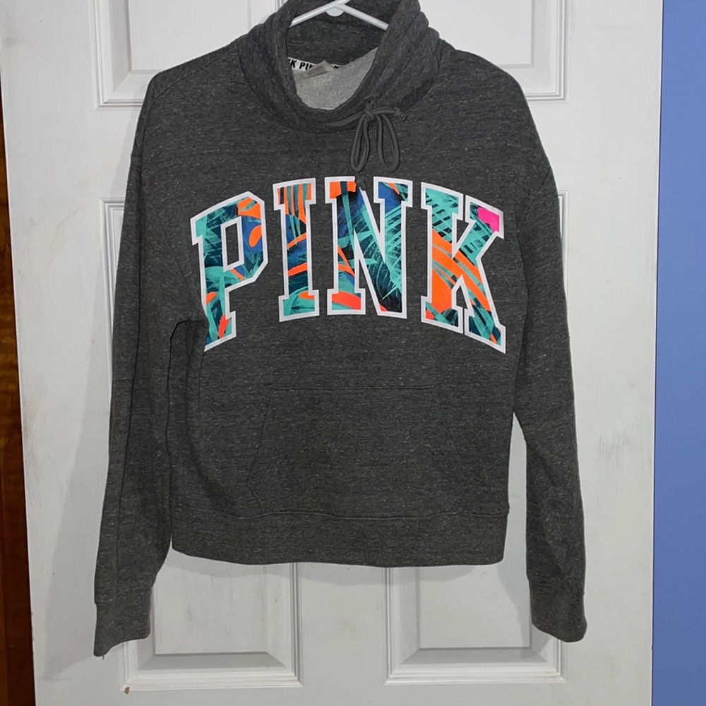 PINK cowl neck sweater